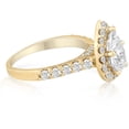 thumbnail image 2 of Pompeii 2 Ct Pear Shape Halo Diamond Engagement Ring 14k Yellow Gold (G,VS2), 2 of 4