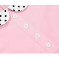 thumbnail image 5 of Vividxx Girls Dress Puff Sleeve Dress Color Block Dresses Party Daily Wear For Toddler Formal 4-5 Years, 5 of 9