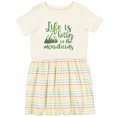 thumbnail image 3 of Inktastic Life's Better Mountains Girls Toddler Dress, 3 of 5