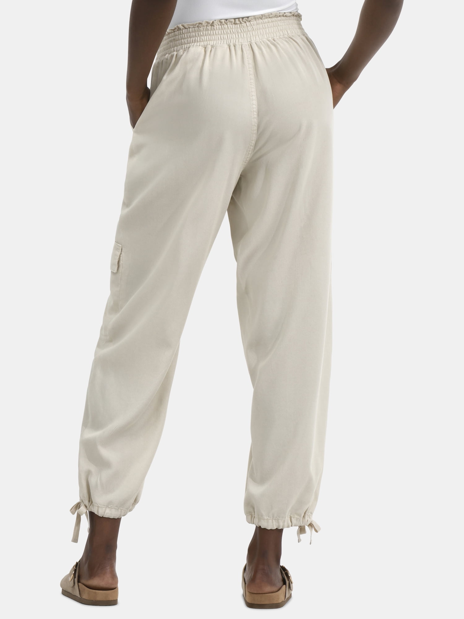 Time and Tru Women's High Rise Jogger Pants, 28" Inseam, Sizes XS-XXXL