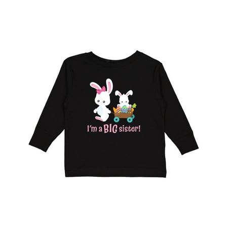

Inktastic I m a Big Sister! Gift Toddler Toddler Girl Long Sleeve T-Shirt