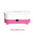 thumbnail image 4 of Vogacara Caja de desinfección, esterilizador, broca para uñas, gafas, joyería, limpiador sónico, herramienta de manicura portátil, caja de limpieza, Cuidado de uñas rosa Vogacara CE0375-01B, 4 of 5