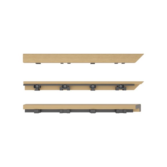 1/12 ft. x 1 ft. Quick Deck Composite Deck Tile Outside Corner Trim in Australian Red Cedar (2-Pieces/Box)