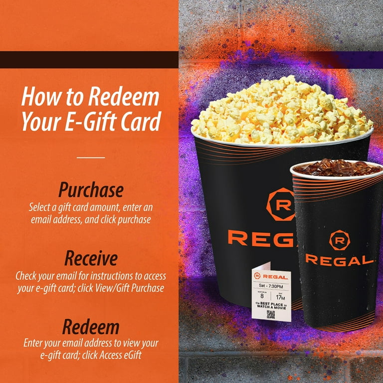 Regal Cinemas $25 Gift Card