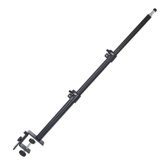Milaget 46-74cm Desk Mount Stand with 1/4 Screws Tabletop Bracket Stand Aluminum L clamp