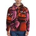 thumbnail image 2 of Lsque Five Nights At Freddy'S Pattern Casual Men's Hoodie,Hooded Sweatshirt with Kangaroo Pocket,Pullover Hoodie-4X-Large, 2 of 8