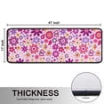 thumbnail image 5 of Kitchen Rugs Sets Of 2,Lightpink Daisy Flower Purple Blooms Pattern Anti Fatigue Kitchen Mat Rugs Non Slip Washable,Decorative Kitchen Floor Mats for Kitchen,Sink,Laundry,17"x47"+17"x47", 5 of 5