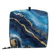 thumbnail image 3 of FOR U DESIGNS Blue Gold Marble Stand Mixer Cover compatible with Kitchen Aid Mixer Portable Mixer Dust Covers Multi Pockets Compatible with Kitchen Aid 6-8 Quart Bowl Lift - L, 3 of 8