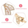 thumbnail image 3 of IFANLANDOR 2Pcs Rhinestone Hair Barrettes with Fake for Bridal Wedding and Party Accessories, 3 of 6