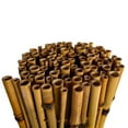 thumbnail image 3 of 3ft * 8ft Natural Burnt Bamboo Fence Garden Screen Rolled Fence, 3 of 6