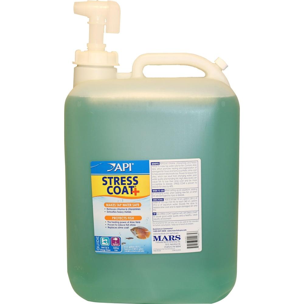API Stress Coat, Aquarium Water Conditioner, 5 Gal