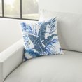 thumbnail image 5 of Mina Victory Life Styles Fabric Embroidered Palm Leave Throw Pillow in Blue, 5 of 6