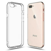 Shamo's Case for iPhone 7 Plus and iPhone 8 Plus Crystal Clear Shock Absorption TPU Rubber Gel Transparent (Clear)