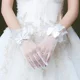 thumbnail image 2 of Guantes de satén con lazo y encaje de perlas para mujer, elegantes guantes de novia para fiesta de boda, con protección solar, accesorios para fiesta de boda, 2 of 5