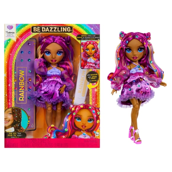 Muñeca de moda Rainbow High Be Dazzling Noemí Violette púrpura