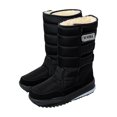 thumbnail image 4 of Botas de nieve de invierno para hombre, botas de moto impermeables de felpa gruesa con plataforma, zapatos cálidos a media pantorrilla Wmkox8yii 123q704, 4 of 9