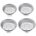thumbnail image 4 of New Arrive 50 Pieces Disposable Foil Pie Tins for Baking, Freezing, Storage, Tin Plates for Fruit Tartlets, Quiches, 4 of 5