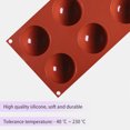 thumbnail image 2 of Molde de silicona Irfora Molde de silicona de 6 orificios para hornear en forma de cúpula, molde para pastel de Chocolate, pudín de mousse de cúpula de gelatina, 1 pieza Irfora Molde de silicona, 2 of 7