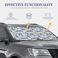 thumbnail image 4 of Xecao Lilies Flowers for Foldable Car Sun Shades (2-Pack) offer sun protection with an easy-fold design for convenient windshield shading., 4 of 7