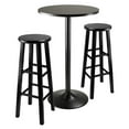 thumbnail image 1 of Obsidian 3-Pc Dining Set, Round Table &  Stool Square Legs, 1 of 4