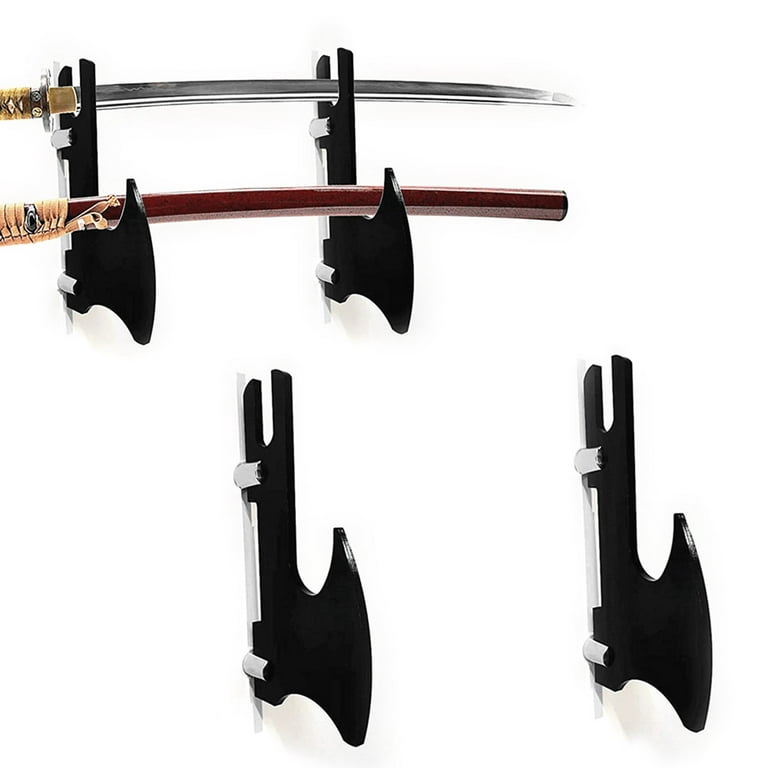 BOOYOU Wall Mounted Sword Stand for Katana or Wakizashi Sword