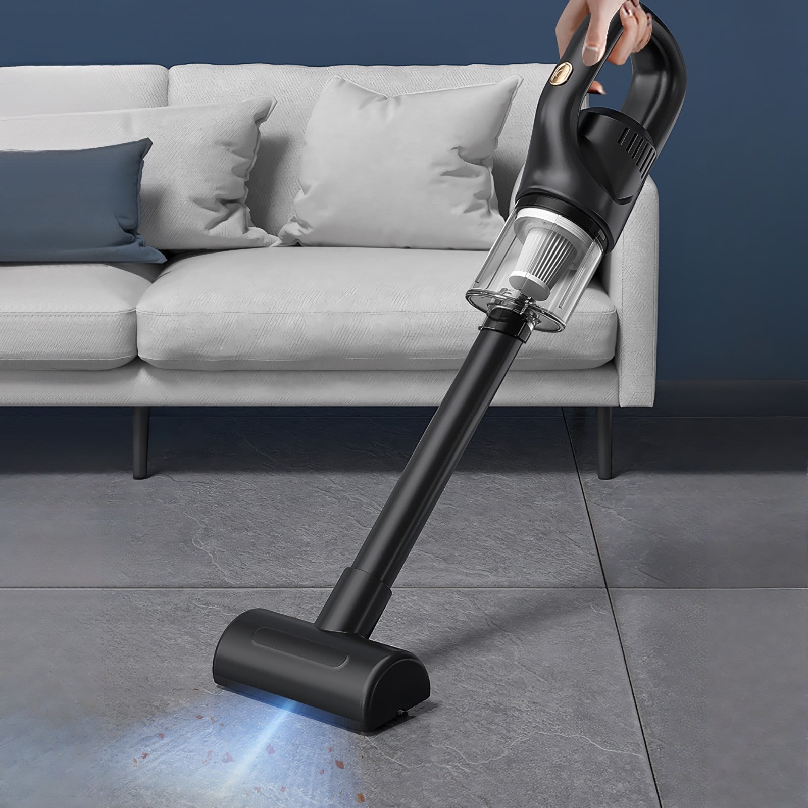 Uiz Merueh Car Vacuum Wet and Dry Mini Portable Vacuum Cleaner Powerful Suction Hand Vac High Power Hand Held Vacuum for Car, Home, Pet, Office