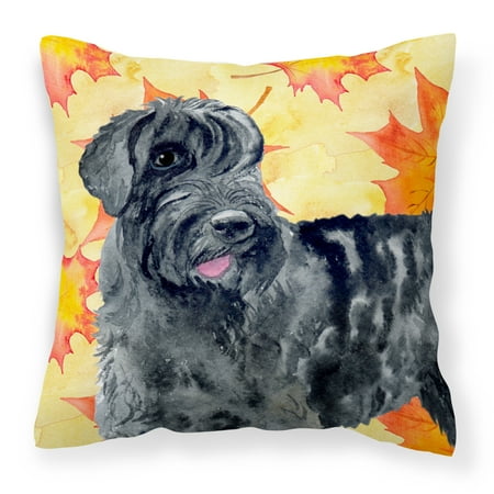 - Giant Schnauzer Fall Fabric Decorative Pillow