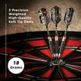 thumbnail image 6 of Viper Sure Grip Black 18 Gram Soft Tip Darts Set | 20-0006-18, 6 of 7