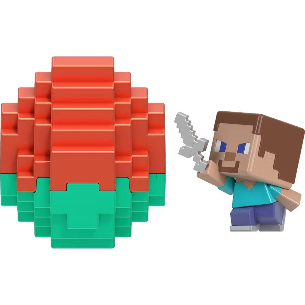 Mattel Minecraft Mini Figures, Spawn Egg Blind Box, Bundle of 3, Ages 6+ HXT64-956G