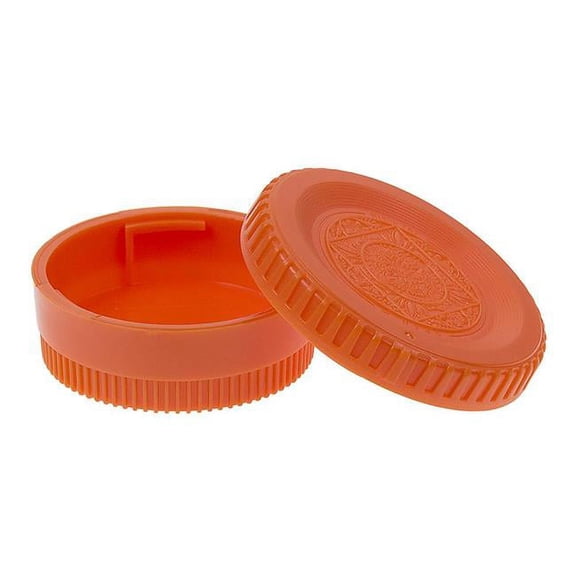 Fotodiox Cap-Set-NKF-ORN Designer Camera Body & Rear Lens Cap for Nikon & Nikkor F Cameras & Lenses, Orange