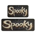 thumbnail image 2 of Halloween Kitchen Rug Set of 2 Non Slip Kitchen Mats for Floor,Happy Halloween Spooky Trick or Treat Rugs for Kitchen Floor for Bathroom,Room Outdoor (47x17+30x17 inches), 2 of 7