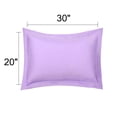 thumbnail image 2 of PiccoCasa Soft 1800 Microfiber Oxford Pillowcases 2Pcs, Queen Violet, 2 of 8