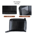 thumbnail image 5 of Card Holder WalletFashionable Elegant PU Leather Coin Purse Retro for Driver License Black Vertical Free Size, 5 of 5