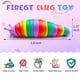 thumbnail image 2 of Fidget Toy Cevioce Fidget Slug, 6 unidades, para niños mayores de 3 años, para aliviar el estrés, 2 of 6