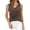 Coffee, variant on Active Tops Women Versatile Lightweight Knit Tank Top for Daily and Travel Classic Solid Sleeveless Crewneck Ready Easy Layering for Summer White XXL