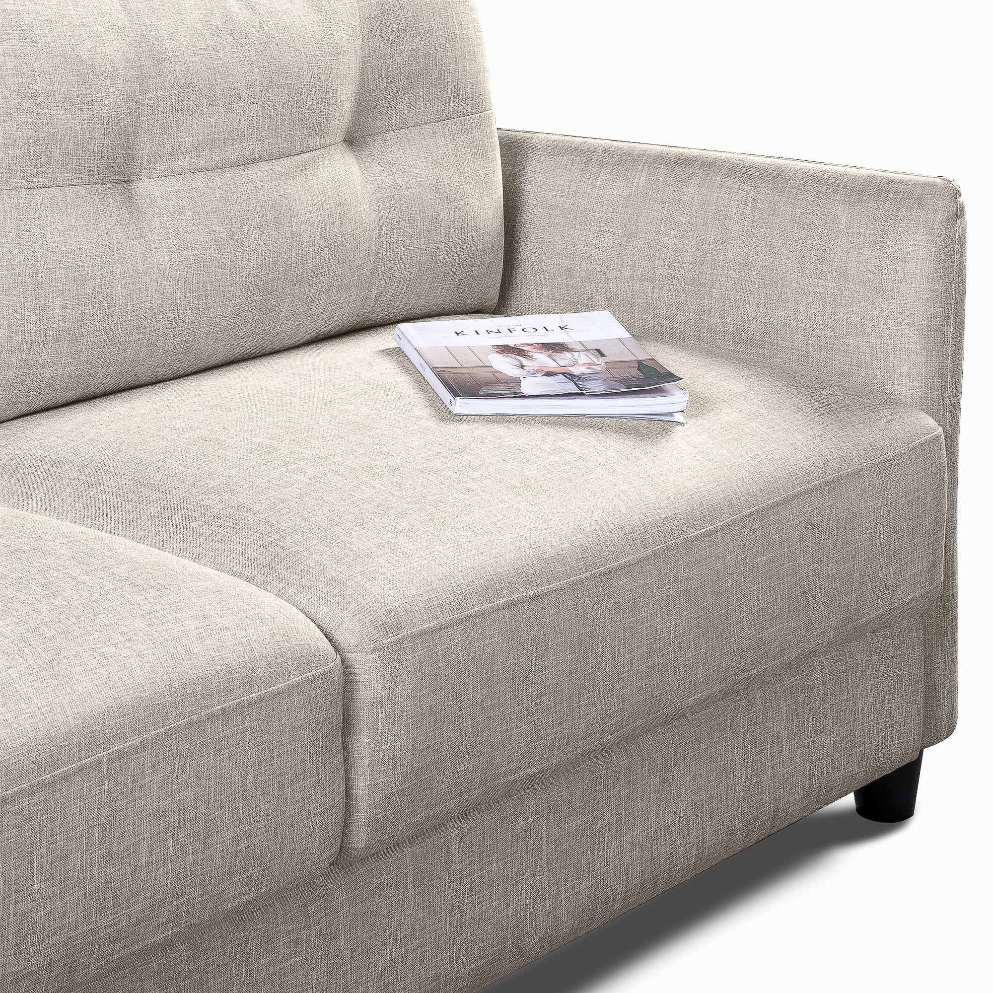 Zinus Ricardo Fabric Sofa Couch, Beige