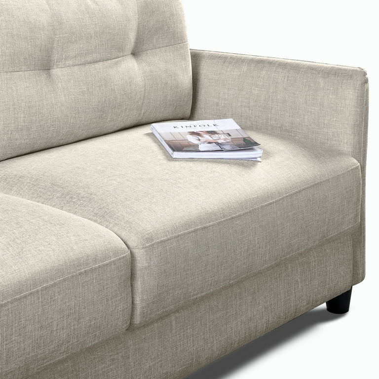 Zinus Ricardo Fabric Sofa Couch, Beige - Walmart.com