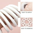 thumbnail image 2 of OUNONA Patchs sous les Yeux Extensions de Cils 10 Pcs Rubans Blancs pour Femmes, 2 of 8