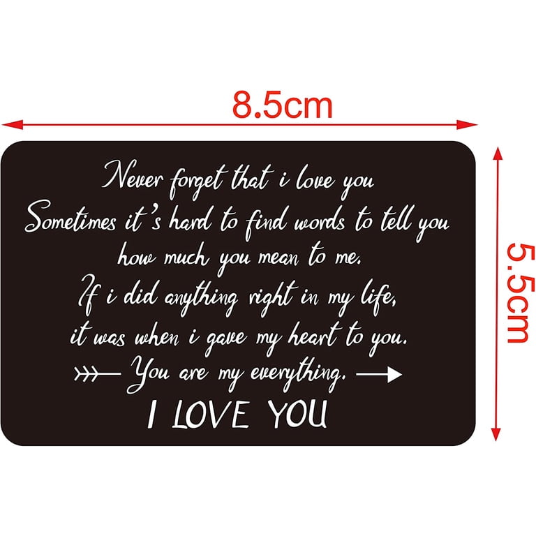 KBVWHW Engraved Leather Wallet - "When I Say I Love You More" Love Gift For Him/Her