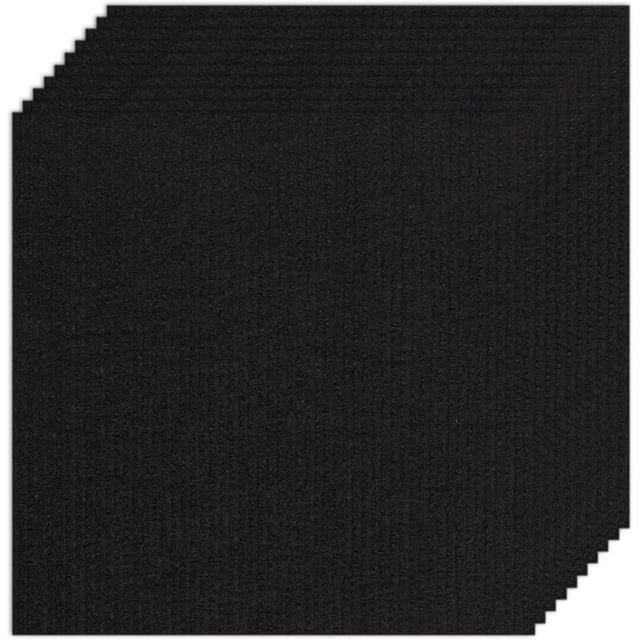 10 baldosas de alfombra autoadhesivas de 30 x 30 cm, cuadradas, antideslizantes, suaves y acolchadas, autoadhesivas.