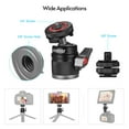 thumbnail image 3 of Andoer Ball Head,Alloy Screw Aluminum Alloy Cold Adapter Mount Cold Led Video Adapter Monitor Mount 1/4 Inch Cold Mount Adapter Camera Ball Head Camera Led 3/8 Inch Camera Monitor Led Camera Inch, 3 of 6