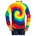 thumbnail image 2 of Yellow Rooster Men's Long Sleeve Tie-Dye T-Shirt Rainbow L, 2 of 6