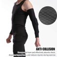 thumbnail image 4 of Ropa anticolisión para rugby, pantalones de seguridad integrados para porteros de béisbol y fútbol americano, almohadillas protectoras para el pecho, la cadera y los muslos, 4 of 5