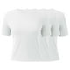 thumbnail image 5 of Camiseta básica de manga corta ajustada para mujer: camiseta de poliéster ajustada, top informal de verano, tallas S-XXL, estampado floral, apta para múltiples ocasiones, 5 of 6