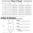 thumbnail image 6 of Womens One Piece Swimsuits Push Up Tummy Control High Waisted Backless V Neck Bathing Suits Swimwear, 6 of 6