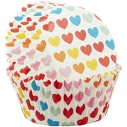 Wilton Rainbow Hearts Valentine's Day Cupcake Liners, 50-Count
