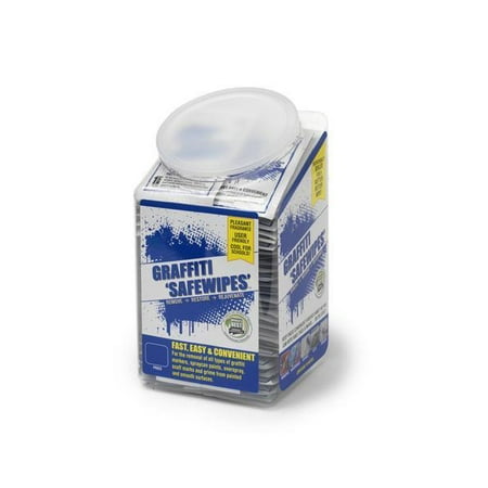 GRAFFITI SAFEWIPES DISPLAY TUB OF 70 POUCHES