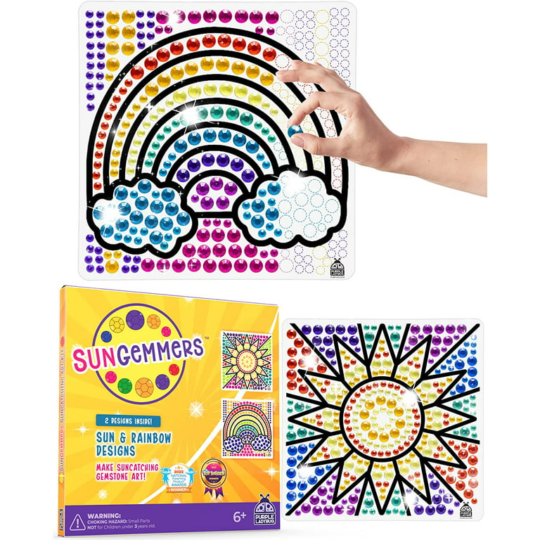 Purple Ladybug SUNGEMMERS Big Unicorn Window Art Suncatcher Kits for Kids -  Unicorn Gifts for Girls Age