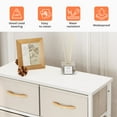 thumbnail image 3 of Pellebant Beige 6-Drawer Dresser Chest Vertical Tower, 3 of 7