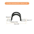 thumbnail image 2 of Uxcell 16Pack 1-1/4" Cable Clamp U Shape Stainless Steel Rubber Cushioned Pipe Strap, 2 of 5
